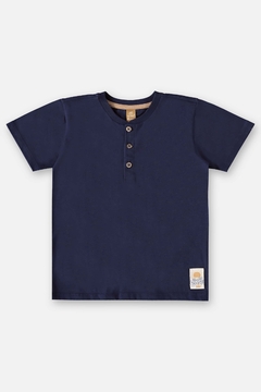 Conjunto Camiseta malha + Bermuda moletom azul - Levada da Breca