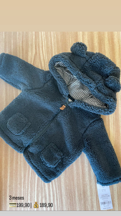 Casaco Sherpa Azul Marinho - comprar online