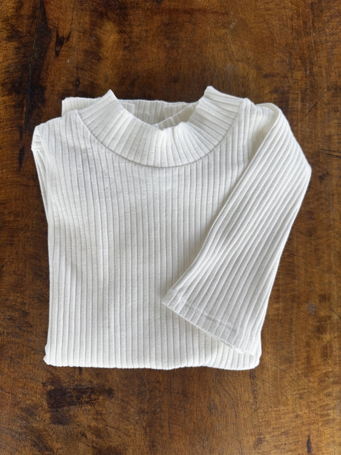 Camisa manga longa canelada Up Baby