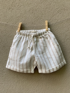 Bermuda lino Olivo - tienda online