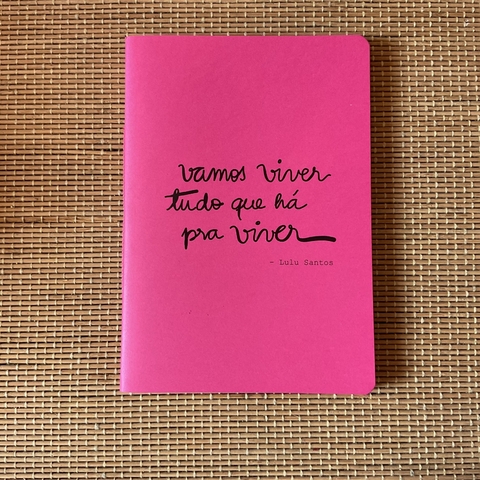 caderno com frases A5