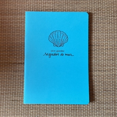 Caderno "para guardar segredos de mar"