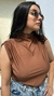 Blusa Dalia Marrom - loja online