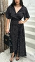 Vestido envelope poá preto - loja online