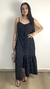 Vestido botāo poá preto - comprar online