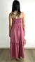 Vestido Botāo poá rosa - Amaya Loja
