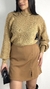 Tricot manga bufante bege - comprar online