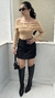 Short saia alfaiataria preto