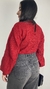 Tricot manga bufante vermelho - loja online