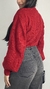 Tricot manga bufante vermelho