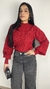 Imagem do Tricot manga bufante vermelho