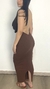 Vestido tubinho marrom na internet