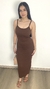 Vestido tubinho marrom - comprar online