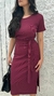 Vestido Bella vinho - Amaya Loja