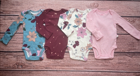Carter’s - Body Manga Longa Floral