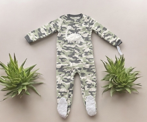 Carters - Macacão Dino Camuflado Fleece