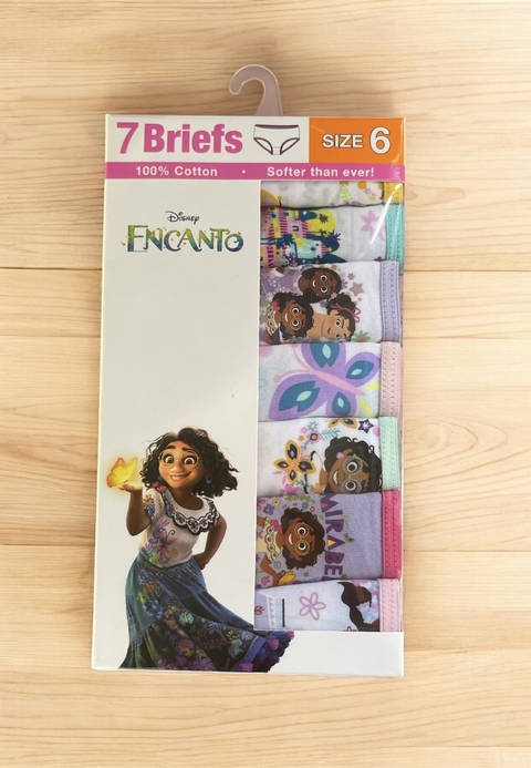 Disney - Kit com 7 calcinhas Encanto