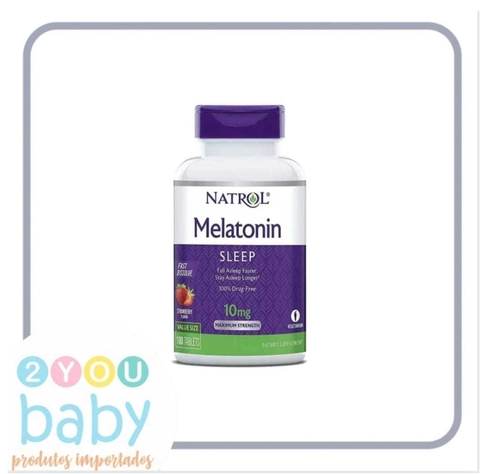 Melatonina Fast Dissolve 10mg Sabor Morango