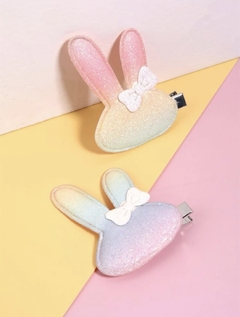 Moños conejito con brillos