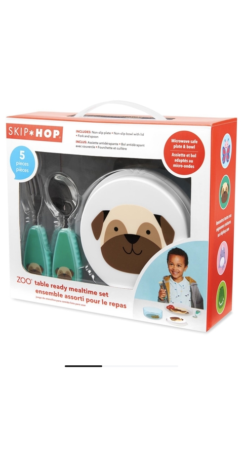 Set Bowl + Cubiertos Zoo Skip Hop