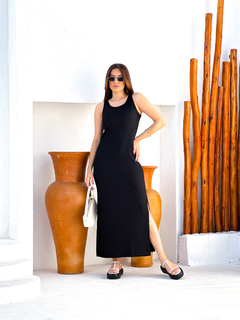 Vestido Canelado Regata Longo 13401001 - PÉROLA DO MAR - Seu Biquíni Perfeito Está Aqui.