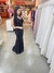 Vestido Longo Paetê preto Juliana Alcinha - loja online