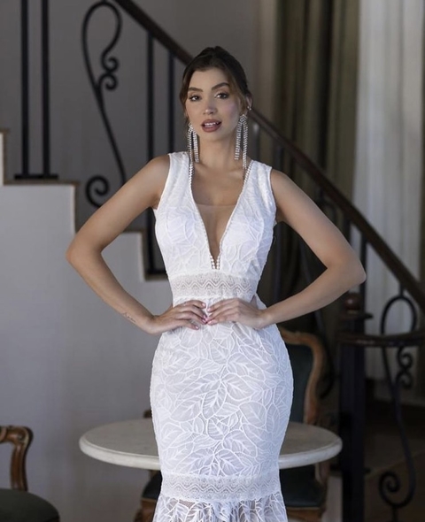 Vestido de Princesa Costas Nuas