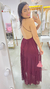 Vestido Camponesa Luxo Marsala - loja online