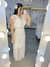 Vestido Longo Rendado com Tule Helena na internet