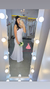 Imagem do Vestido Longo Detalhado com Fenda Branco