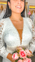 Vestido Costas Nuas Manga