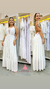 Vestido Camponesa Branco c Brilho - Vestidos de Princesa K