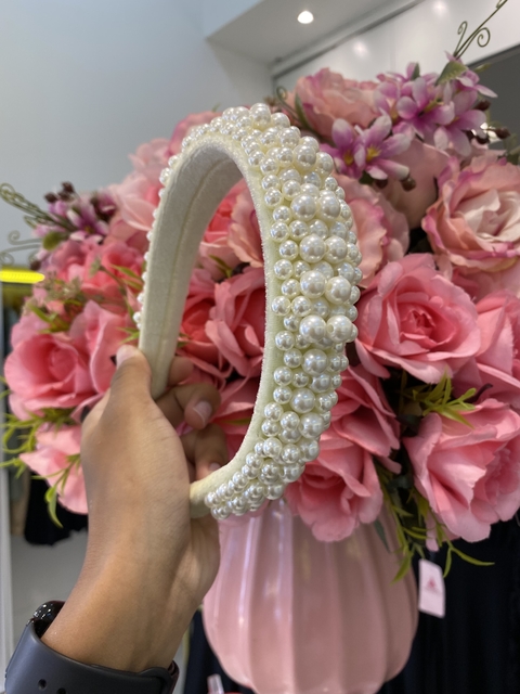 Tiara de Princesa Pérolas