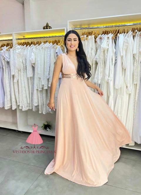 Vestido Fluido Rosé