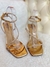 SANDALIA BRILHO BELA ROSE GOLD - loja online