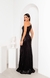 Vestido Longo Paete preto Juliana manga única - Vestidos de Princesa K