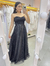 Vestido Princessa Debutante Preto Longo na internet