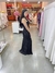 Vestido Longo Paete preto Juliana manga única na internet