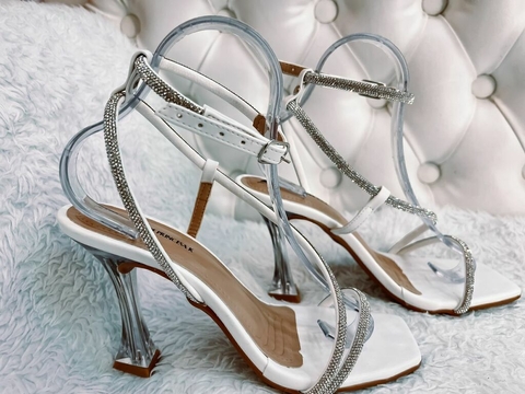 SANDALIA BRILHO BELA ROSE GOLD