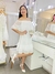 Vestido de Princesa musseline Branco Leveza ciganinha Agar - comprar online