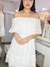 Vestido de Princesa musseline Branco Leveza ciganinha Agar - Vestidos de Princesa K