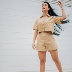 Shorts Ayla Caqui - Protea Moda Feminina