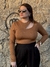 Blusa Recorte Caramelo