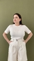 Camiseta básica Ana Branca - Flô Comfortwear