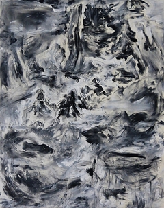Paisajes quebrados #001, 2020. Acrílico sobre lienzo. 120x95 cm.