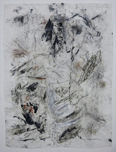 Impresiones de un bosque #04, 2019. Mixta sobre papel. 99x74 cm.