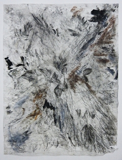 Impresiones de un bosque #09, 2019.  Mixta sobre papel.  99x74 cm.