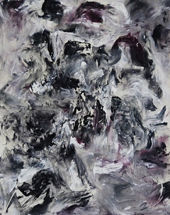 Paisajes quebrados #002, 2020. Acrílico sobre lienzo. 120x95 cm.