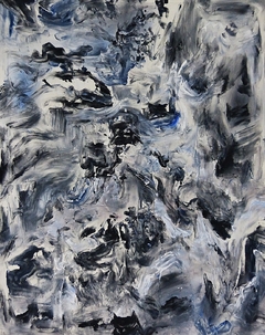 Paisajes quebrados #003, 2020. Acrílico sobre lienzo. 120x95 cm.