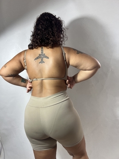 Conjunto Areia - short e Top Alça Fina / Frente Única na internet
